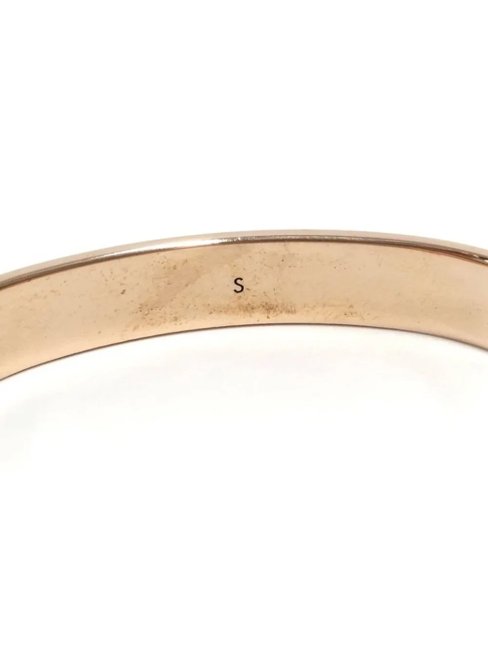 Louis Vuitton Cuff Nanogram Bracelet S Size Plated Silver Pink - Picture 9 of 10